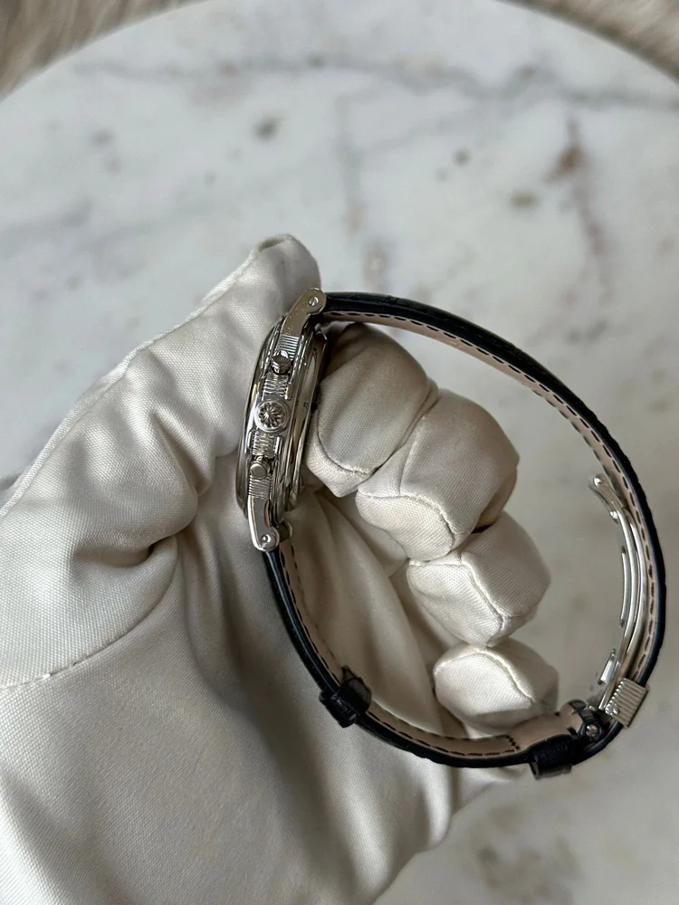 Breguet Marine Chronograph Platinum Diamond Indicators MOP Dial